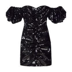 Celine - Black Embroidered Bustier Mini Dress for Women - size 38 FR - 24S