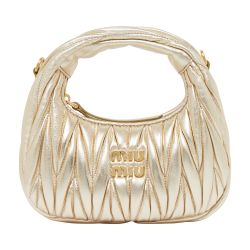 undefined Wander quilted nappa hobo mini bag | MIU MIU | 24S