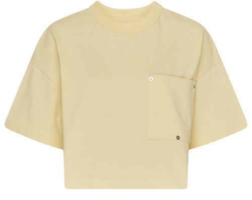 BOTTEGA VENETA Jersey cropped t-shirt with V pocket