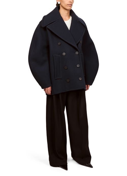 JACQUEMUS Peacoat The Ovalo
