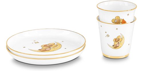 LOUIS VUITTON Vivienne Moon Plate and Cup Set