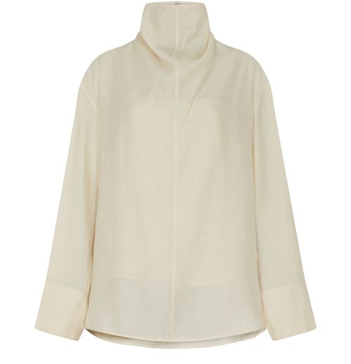 TOTEME Funnel-neck organza blouse