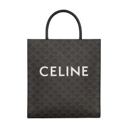 Celine Hand Tote Bag Shoulder Small Vertical Cover Way Canvas