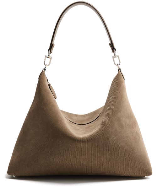 TOTEME Bevel medium bag in corduroy and suede