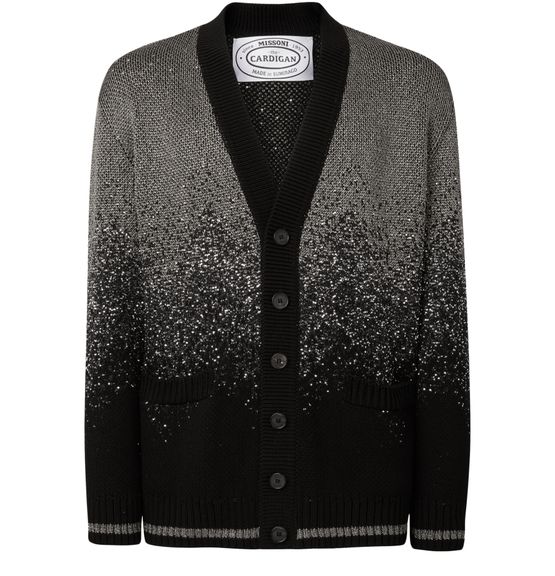 Men s Cotton blend cardigan with lurex and sequins MISSONI 24S