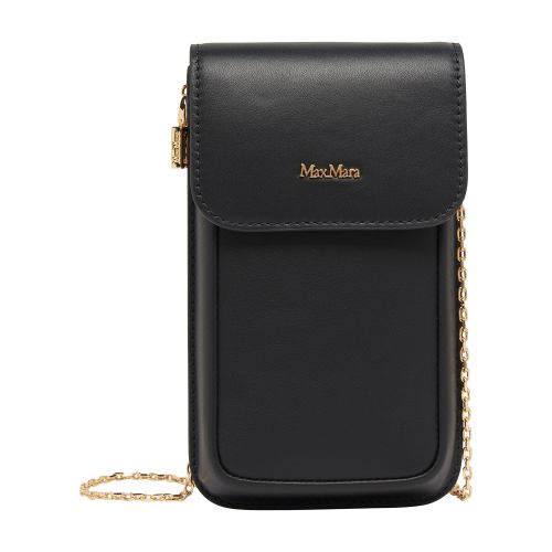 Max Mara Phone Case In Nero