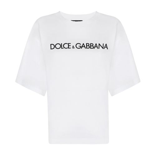 Jersey T-shirt with "Dolce & Gabbana" print