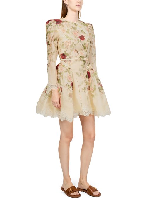 ZIMMERMANN Hypnotic lace trim mini dress