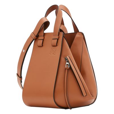 Shop Loewe Small Hammock Shoulder Bag In Tan