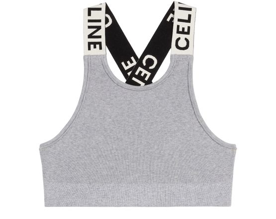 Crossback Sports Bra in Athletic Knit - CELINE