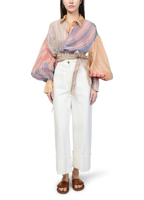 ZIMMERMANN Rebellion striped blouse