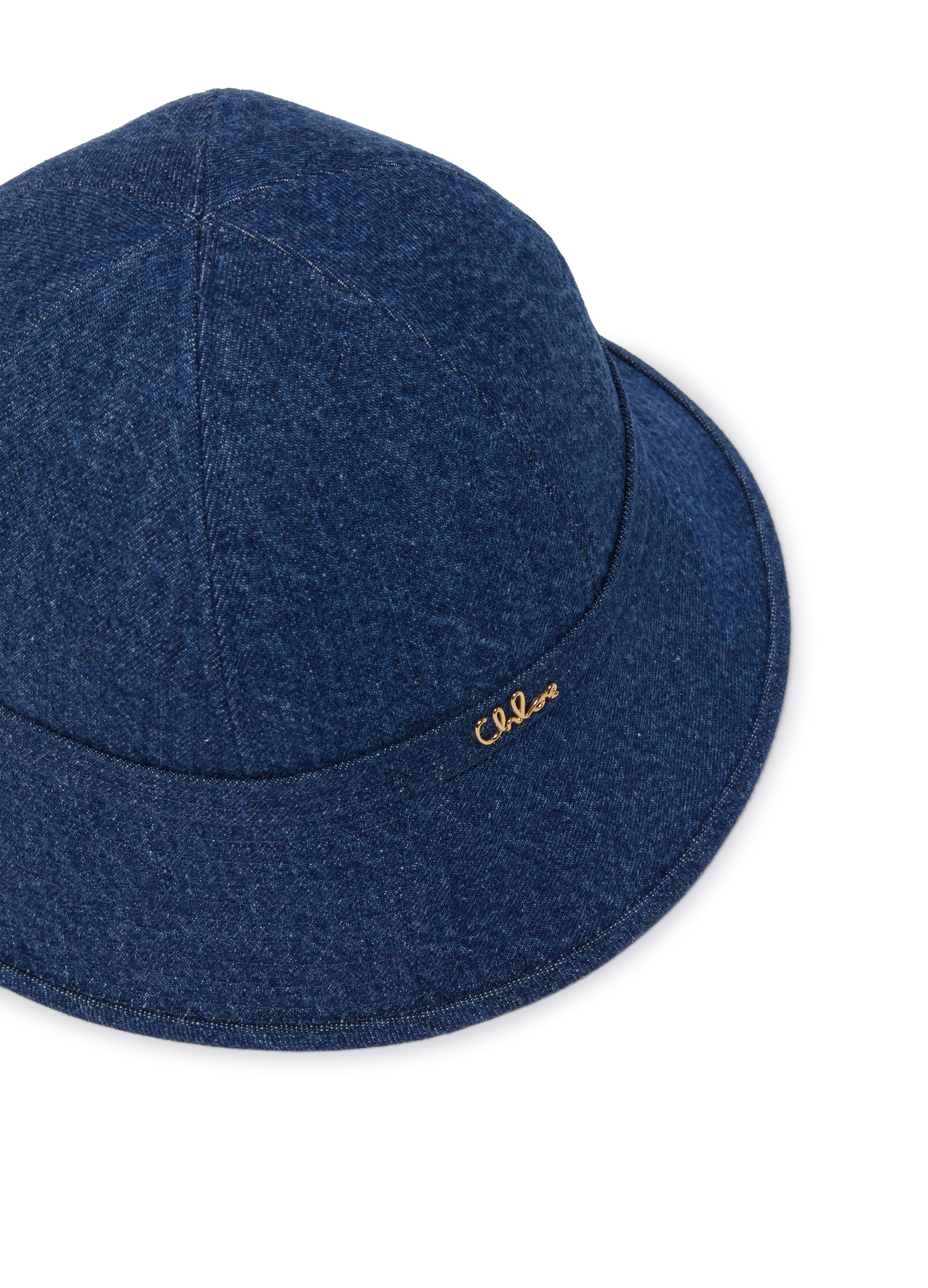 Chloé iconic denim bucket hat thumbnail 4