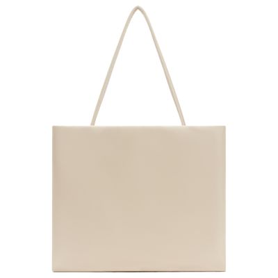 The Row Cecily Leather Handbag In White