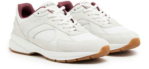 CELINE Celine Runner CR-03 low lace-up sneakers in mesh, suede calfskin and perforated calfskin