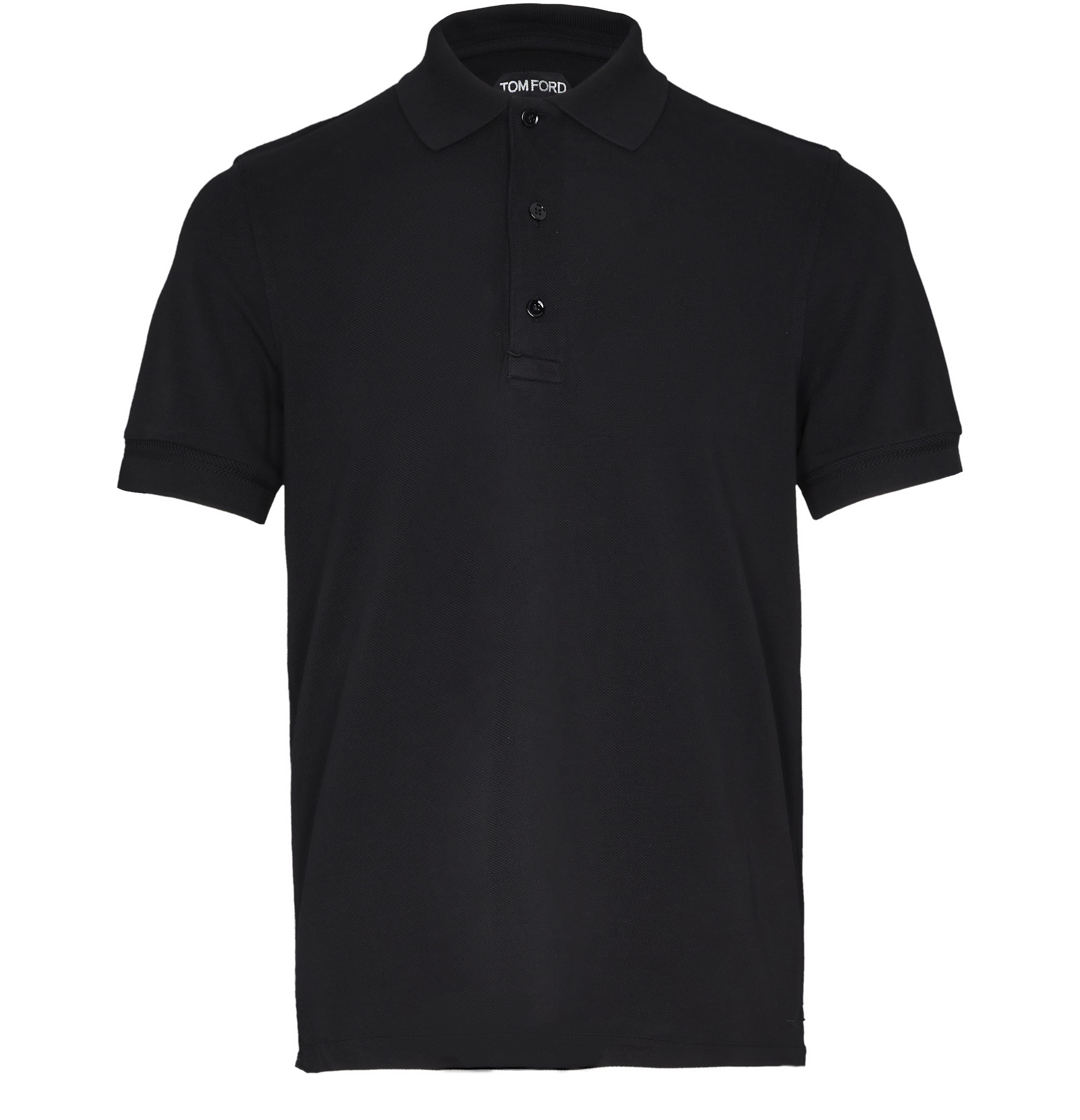 Tom Ford Men's Black Short Sleeved Polo Size 50