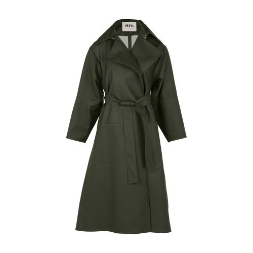 Rubber trench coat