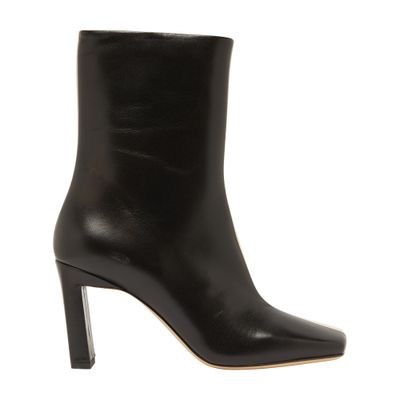 高級品市場 used】soerte っぽかっ square toe leather boots 26 靴