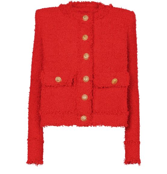 Women s Cropped tweed jacket BALMAIN 24S