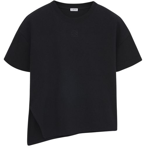 LOEWE Asymmetrical cotton and polyamide T-shirt
