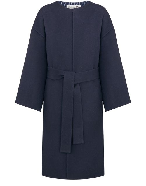 DIOR Woll and silk Coat with Belt 