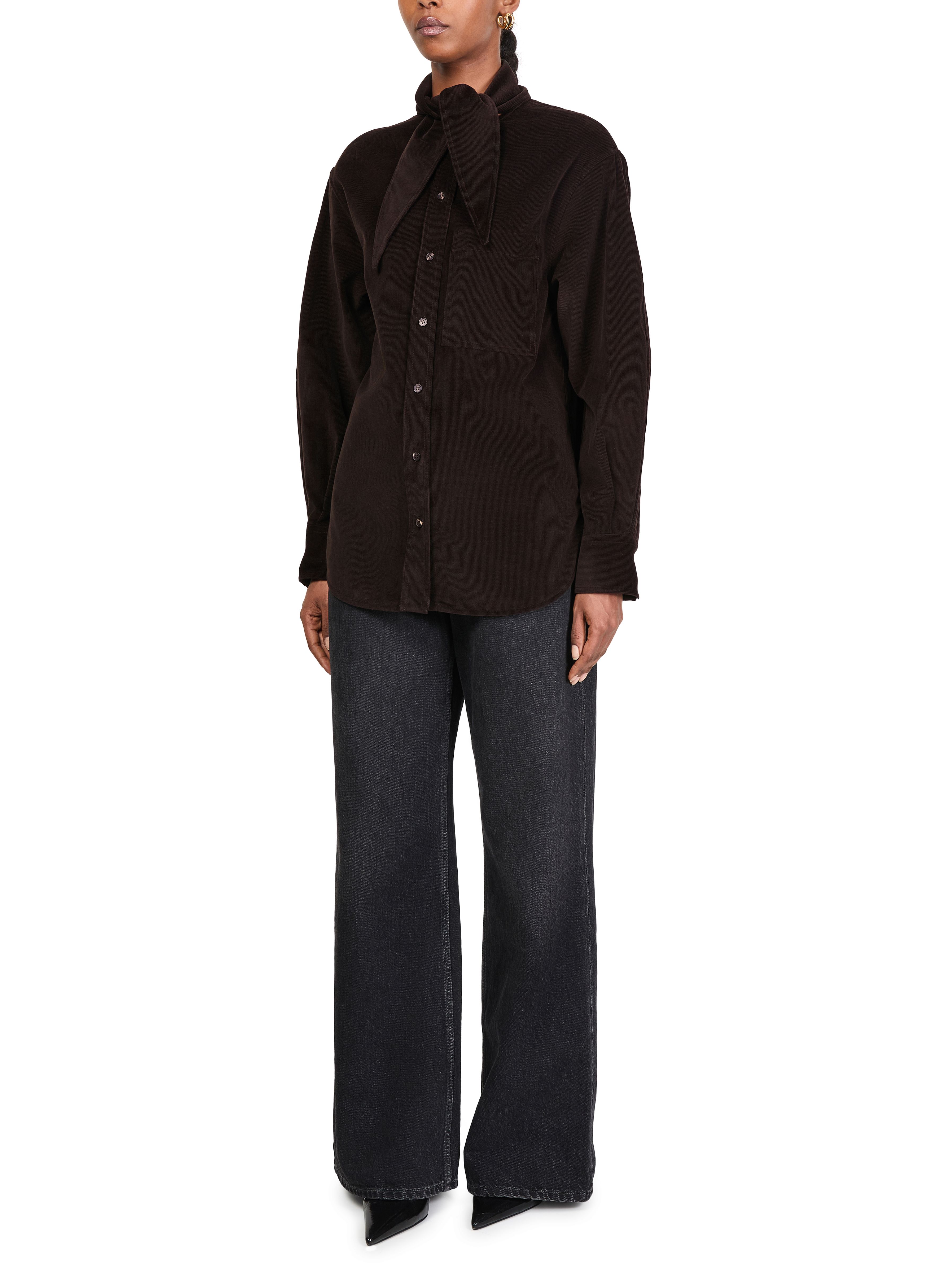 Corduroy cotton long sleeves shirt thumbnail 6