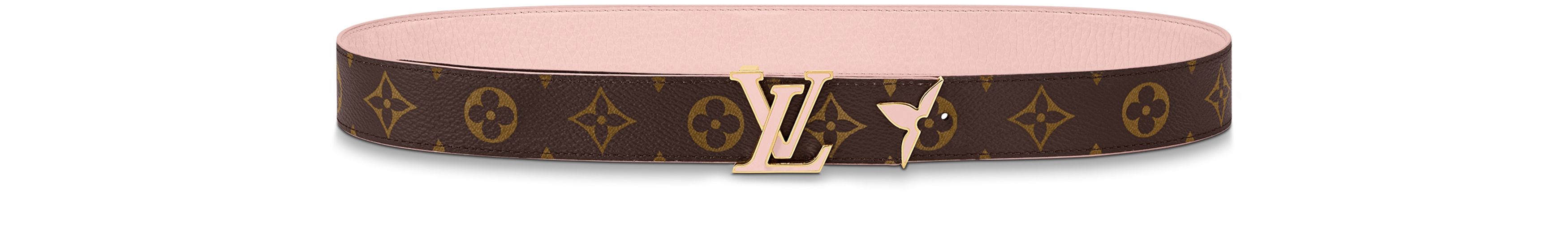 Pretty LV Enamel 30mm Reversible Belt