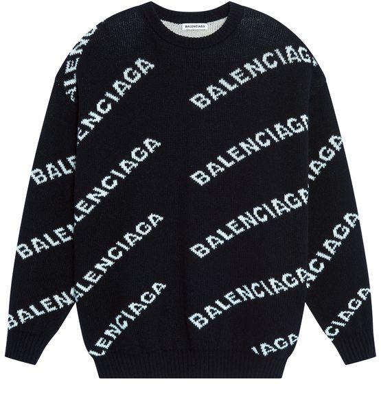 allover logo sweater