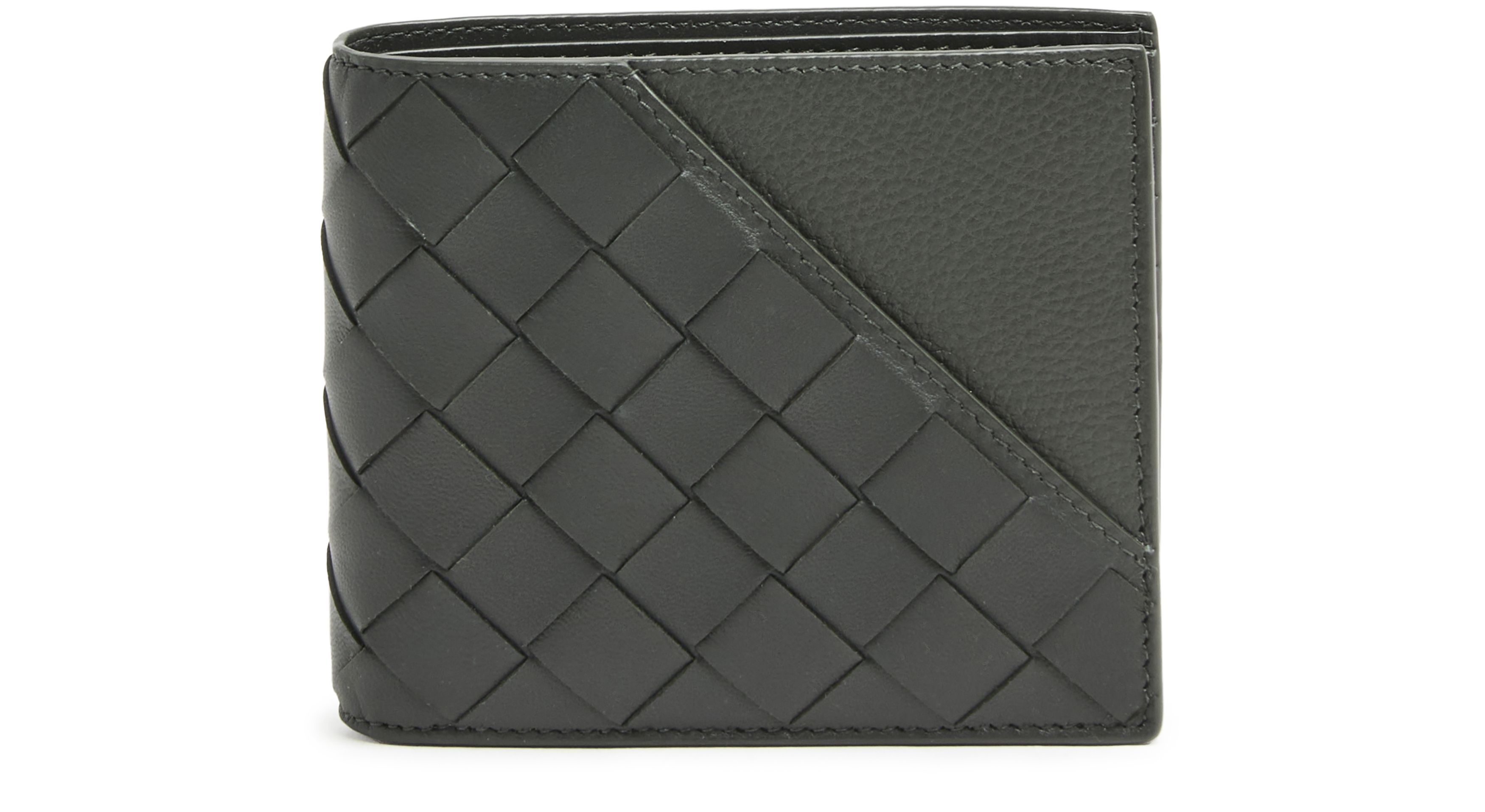 Intrecciato two-part wallet