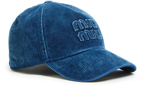MIU MIU Casquette de base-ball en velours