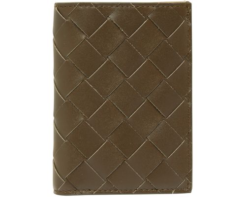 BOTTEGA VENETA Porte-cartes slim à rabat Intrecciato