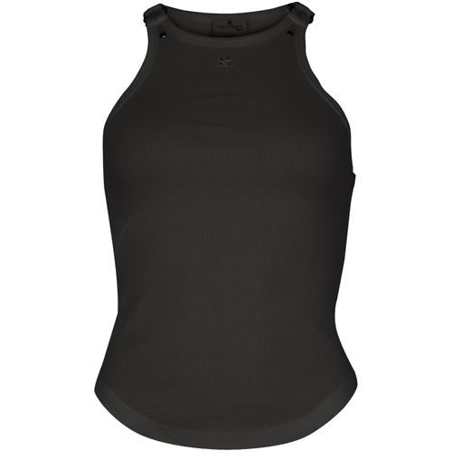 COURREGES Buckle 90'S rib tank top