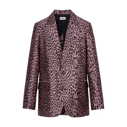 Vegy Leopard Jacquard Blazer