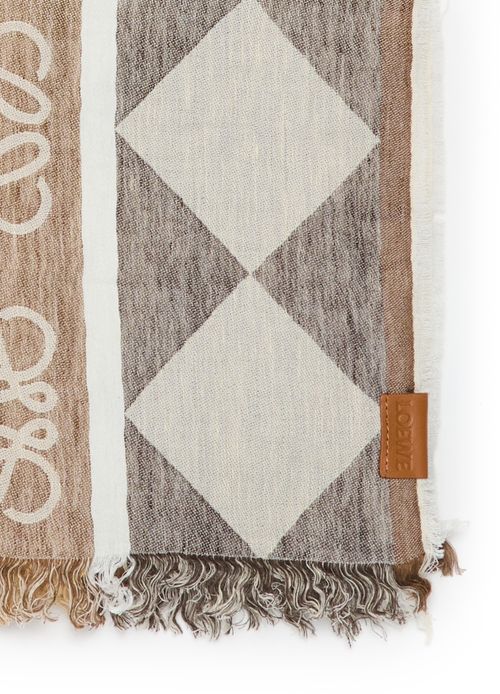 LOEWE Linen and cotton scarf