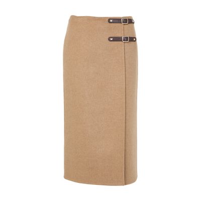 Max Mara Curzio Midi Skirt In Brown