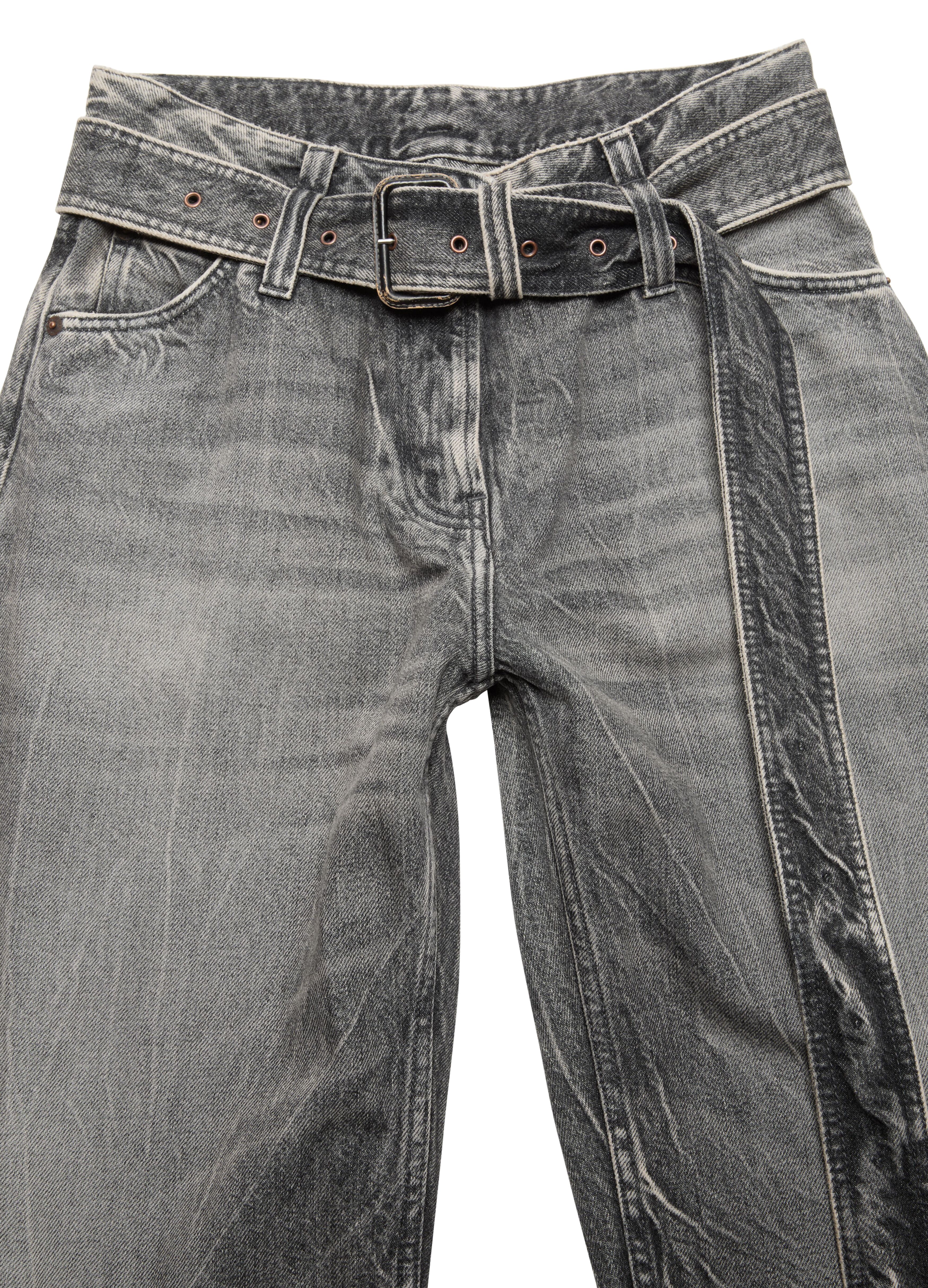Belted wide jeans thumbnail 4