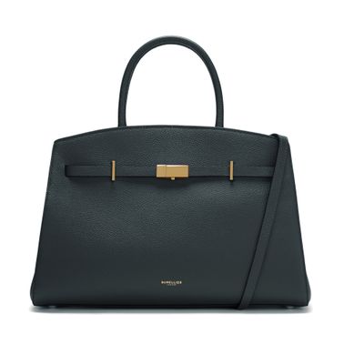 Demellier The Midi Husdon Handbag In Black