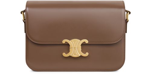 CELINE Medium Triomphe bag in shiny calfskin