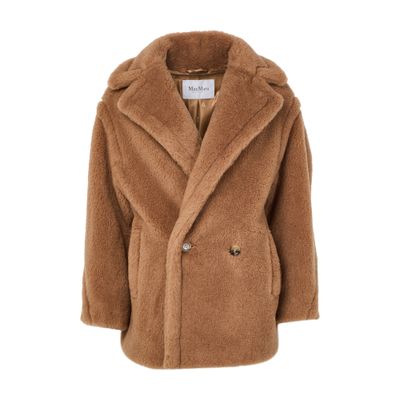 Max Mara Teddy Dramma Coat In Brown