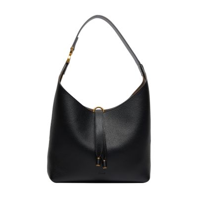 Chloé Marcie Small Grained Leather Hobo Bag In Black