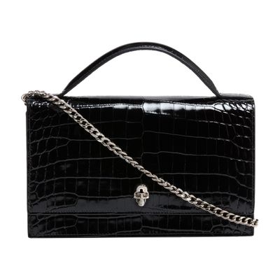 Alexander Mcqueen Skull Medium Handbag In Black