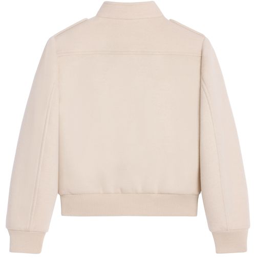 CELINE Blouson jacket with stand-up collar in double faced cashmere