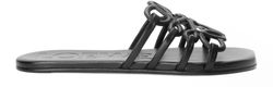 Petal Anagram slide in soft calfskin