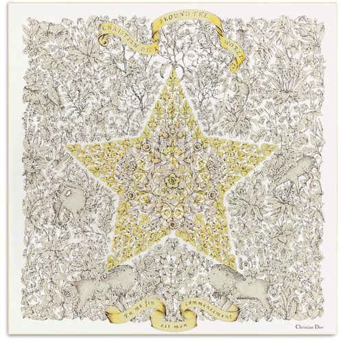 DIOR Dior Around the World 90 Square Scarf