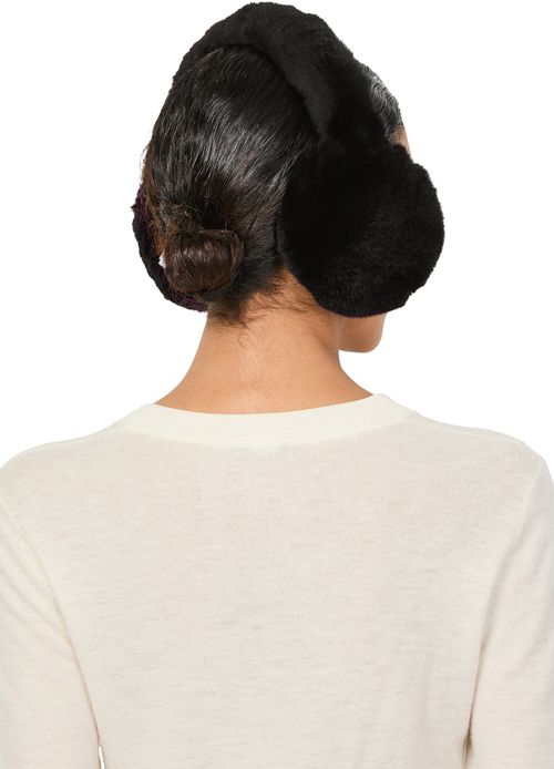 YVES SALOMON Rex rabbit fur earmuffs