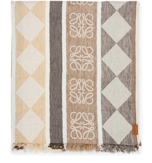 LOEWE Linen and cotton scarf