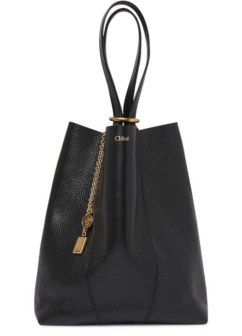 CHLOE Sac cabas Chloe Spin en cuir grainé