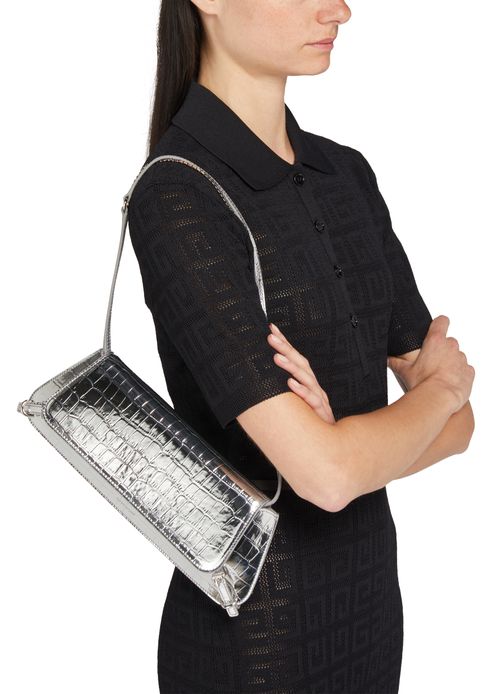 GIVENCHY ヴォワイユー クラッチバッグ クロコダイル型押し