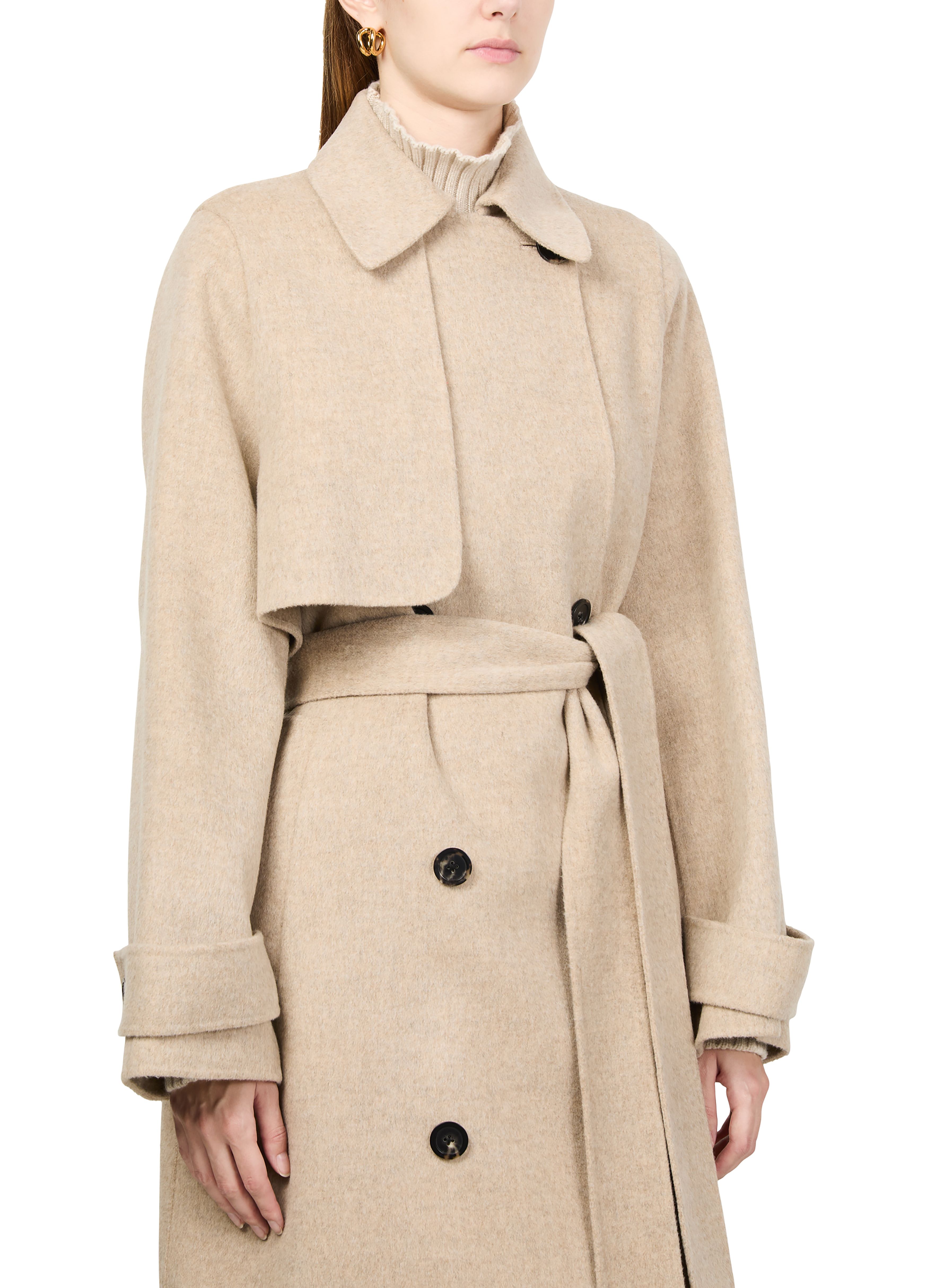 Oversized belted coat thumbnail 3