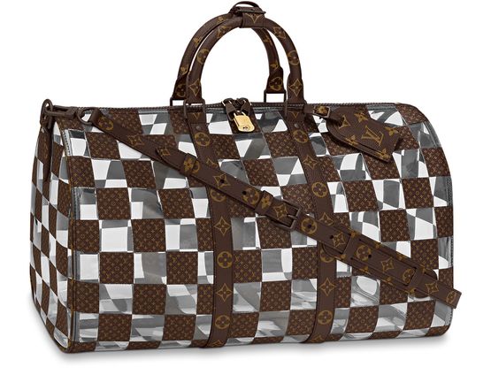 Louis Vuitton Keepall Bandouliere 25 Brown/Clear for Men