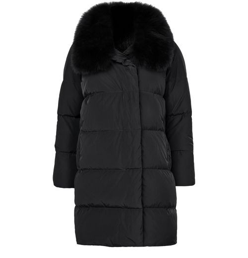 YVES SALOMON Puffer jacket with a fox fur collar